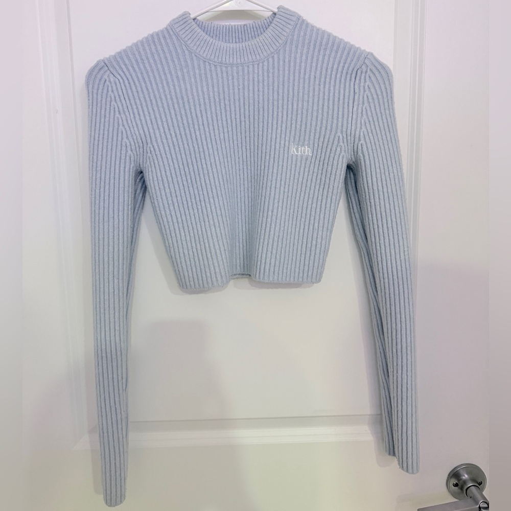 Kith Sloane Cropped Plush Rib Sweater